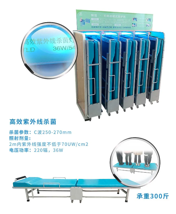 卡槽（cáo）式殺菌陪護（hù）床/移動陪護床